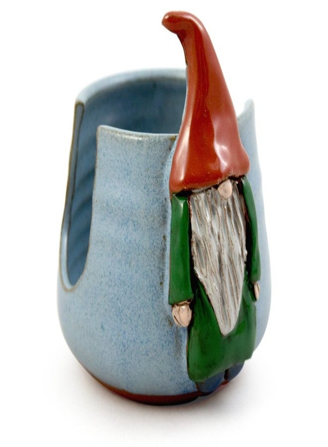 Modern Artisans American Handmade Pottery Kitchen Sponge Holder, Garden Gnome Motif - Image 2